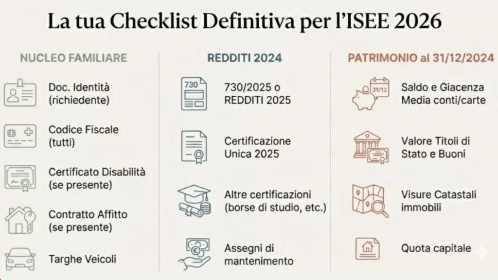 Ecco tutti i Documenti Necessari per Richiedere l’ISEE 2026