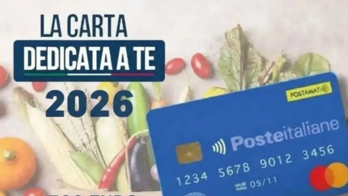 Confermata "Carta Dedicata a Te" 2026 INPS: Ricarica da 500 Euro Quando arriva, Chi Ne Ha Diritto e Chi No